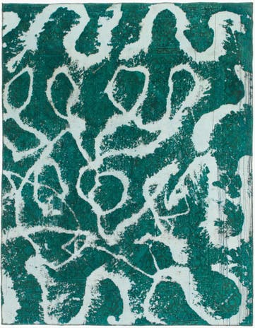 7' 3 x 9' 4 Hand Knotted Ultra Vintage Persian Wool Rug