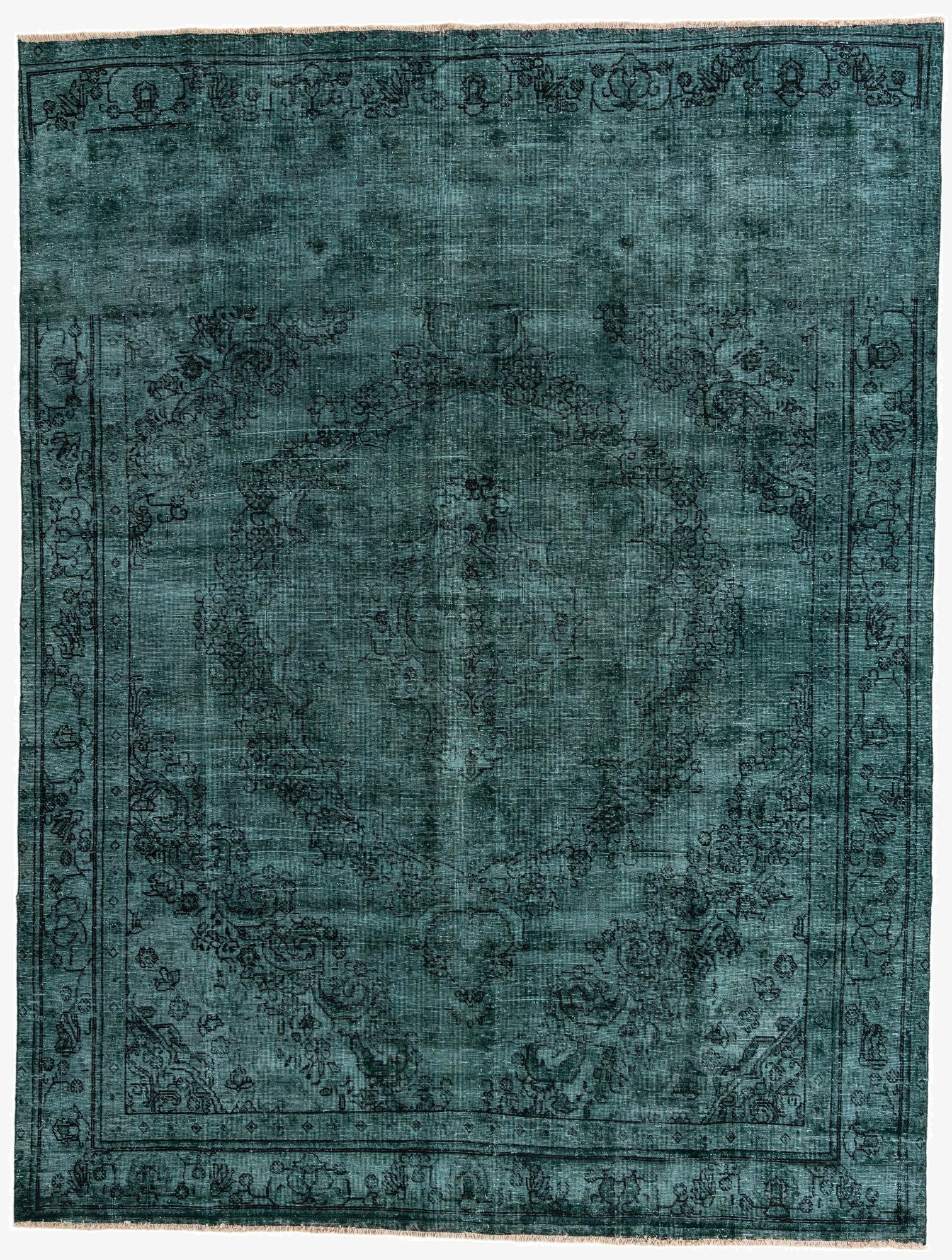 9' 5 x 12' 4  Hand Knotted Ultra Vintage Persian Wool Rug