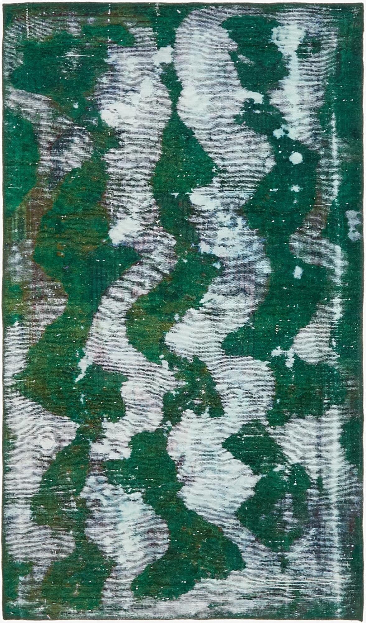 3' 7 x 6' 2  Hand Knotted Ultra Vintage Persian Wool Rug