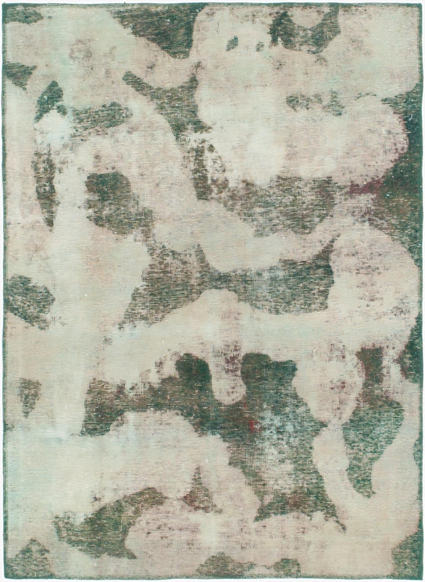 4' x 5' 7  Hand Knotted Ultra Vintage Persian Wool Rug