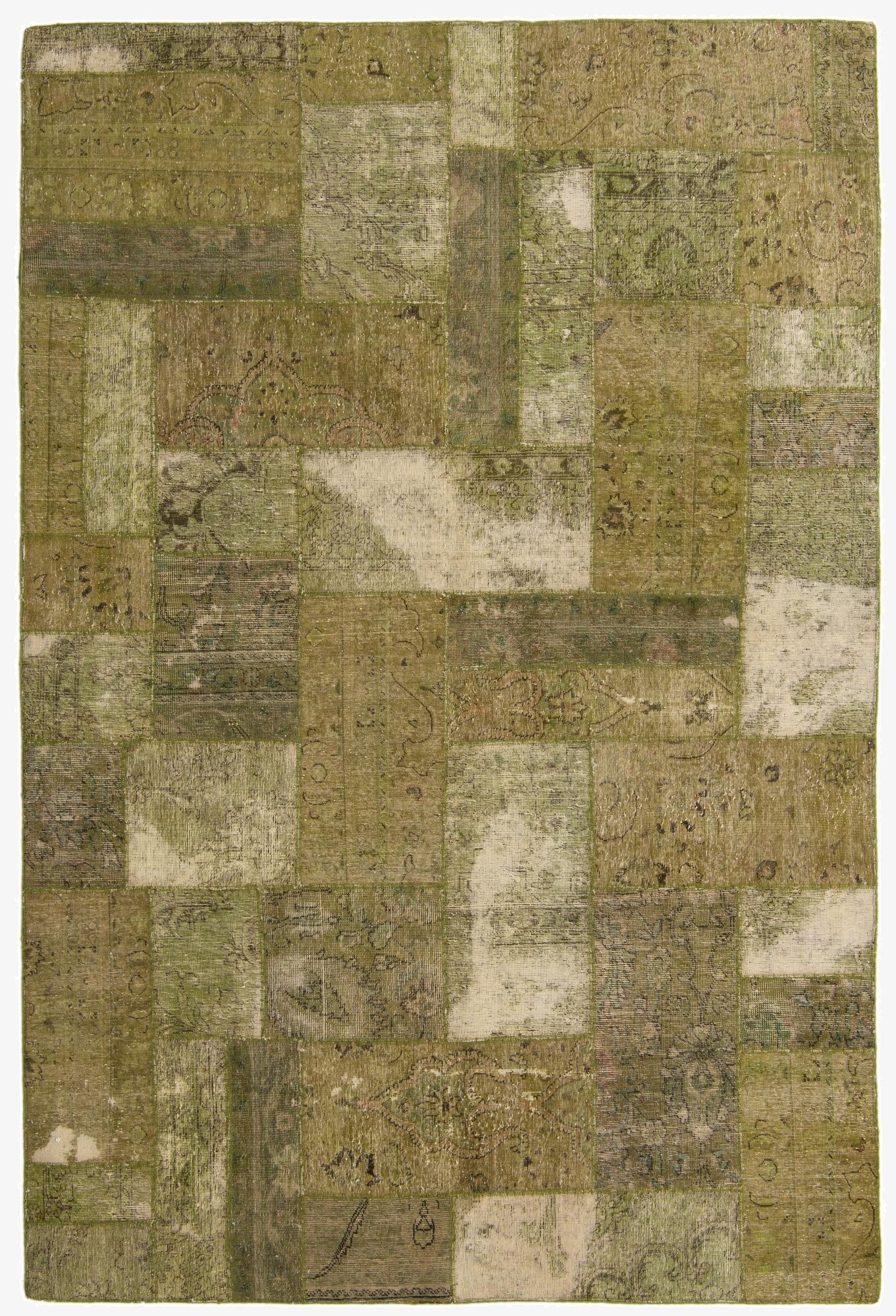 8' 8 x 9' 10  Hand Knotted Ultra Vintage Persian Wool Rug