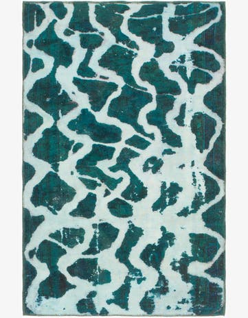 3' 3 x 5' 2 Hand Knotted Ultra Vintage Persian Wool Rug