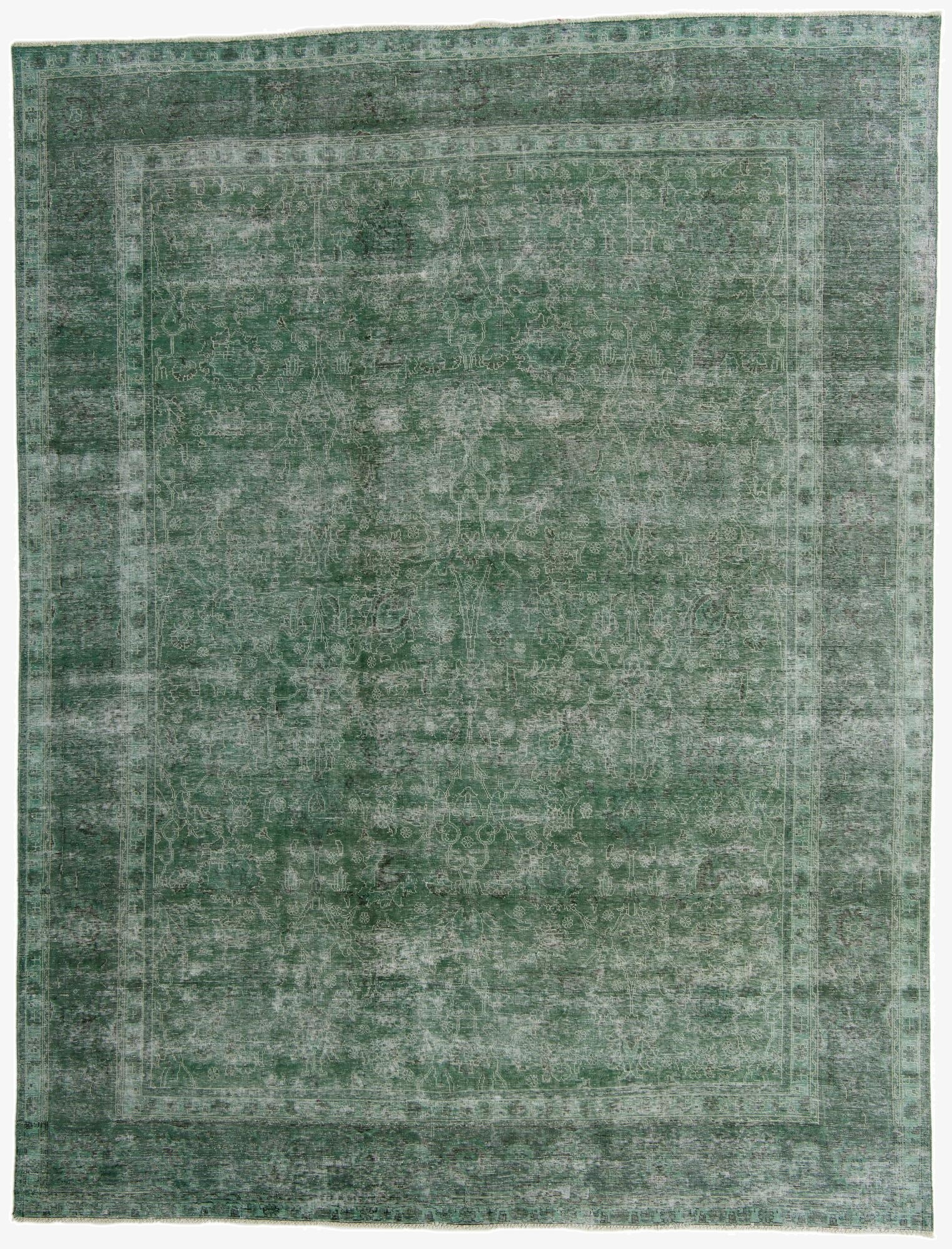 9' 7 x 12' 7  Hand Knotted Ultra Vintage Persian Wool Rug