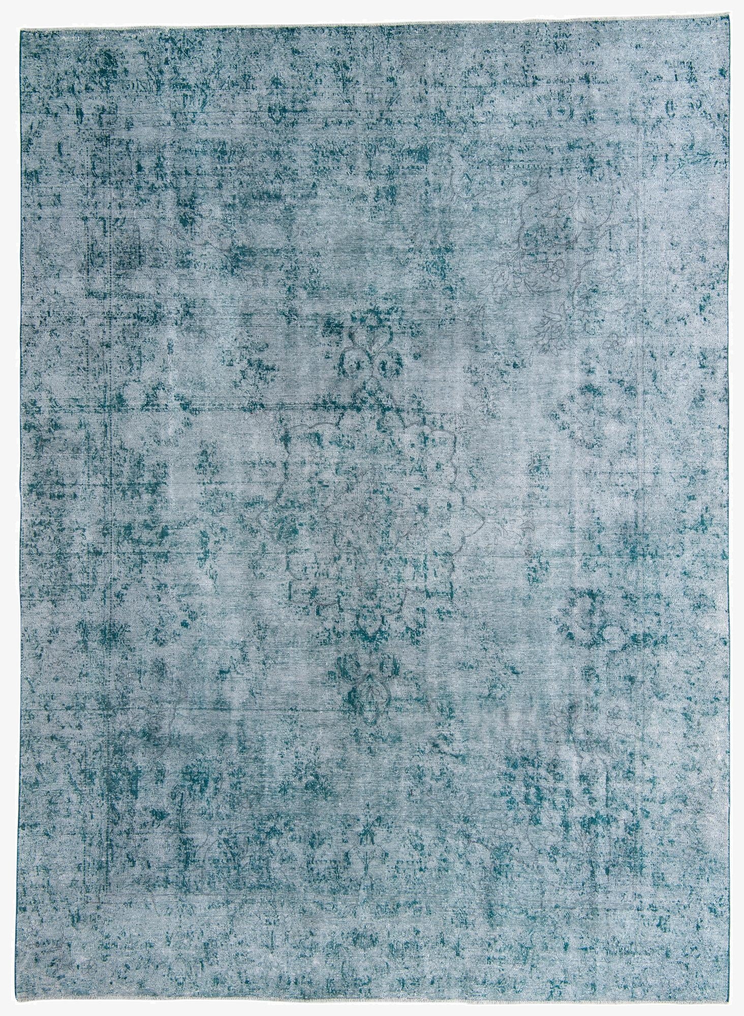 9' x 12' 5  Hand Knotted Ultra Vintage Persian Wool Rug