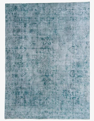 9' x 12' 5 Hand Knotted Ultra Vintage Persian Wool Rug