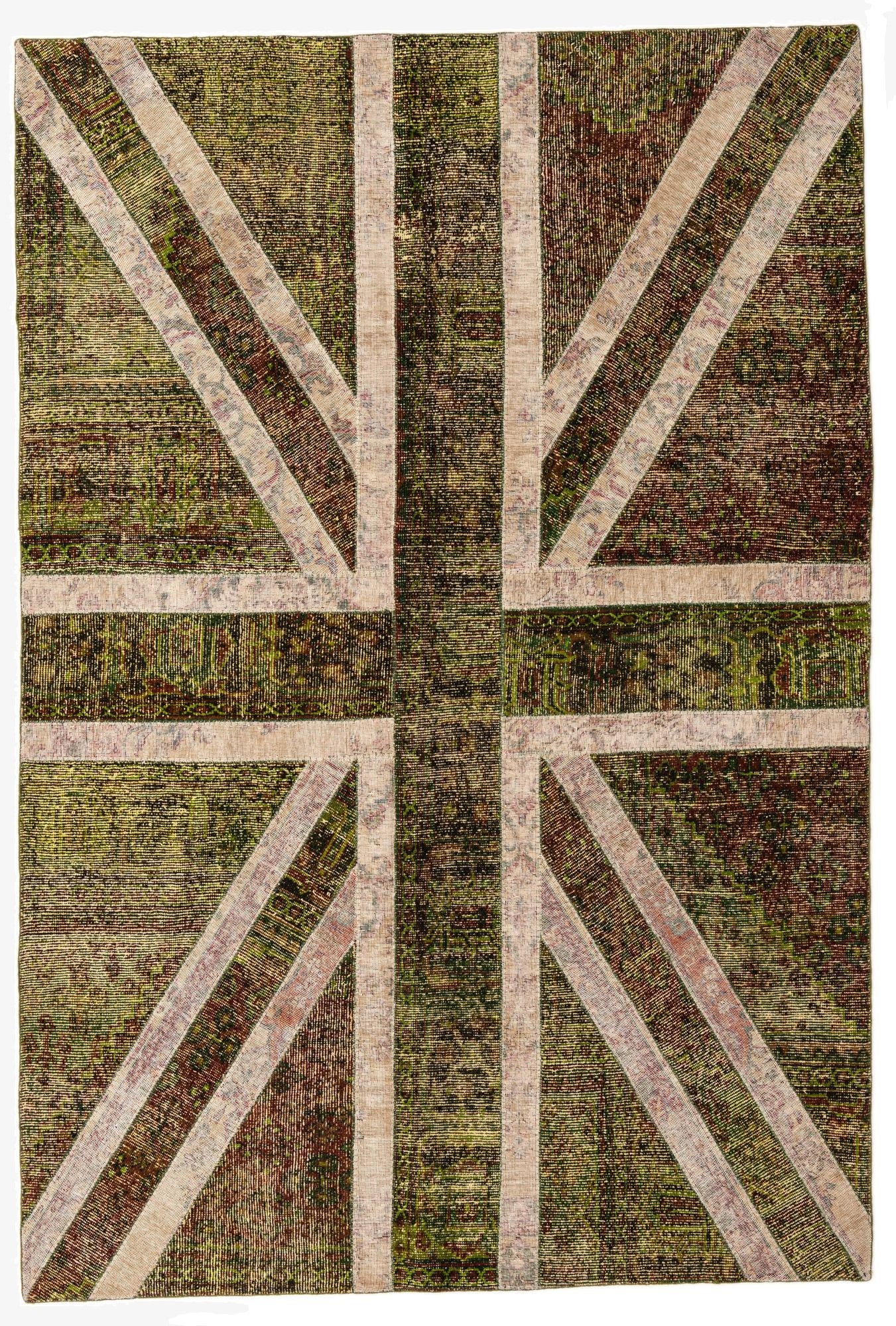 6' 7 x 9' 8  Hand Knotted Ultra Vintage Persian Wool Rug