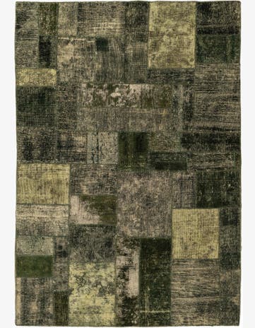 5' 5 x 7' 9 Hand Knotted Ultra Vintage Persian Wool Rug