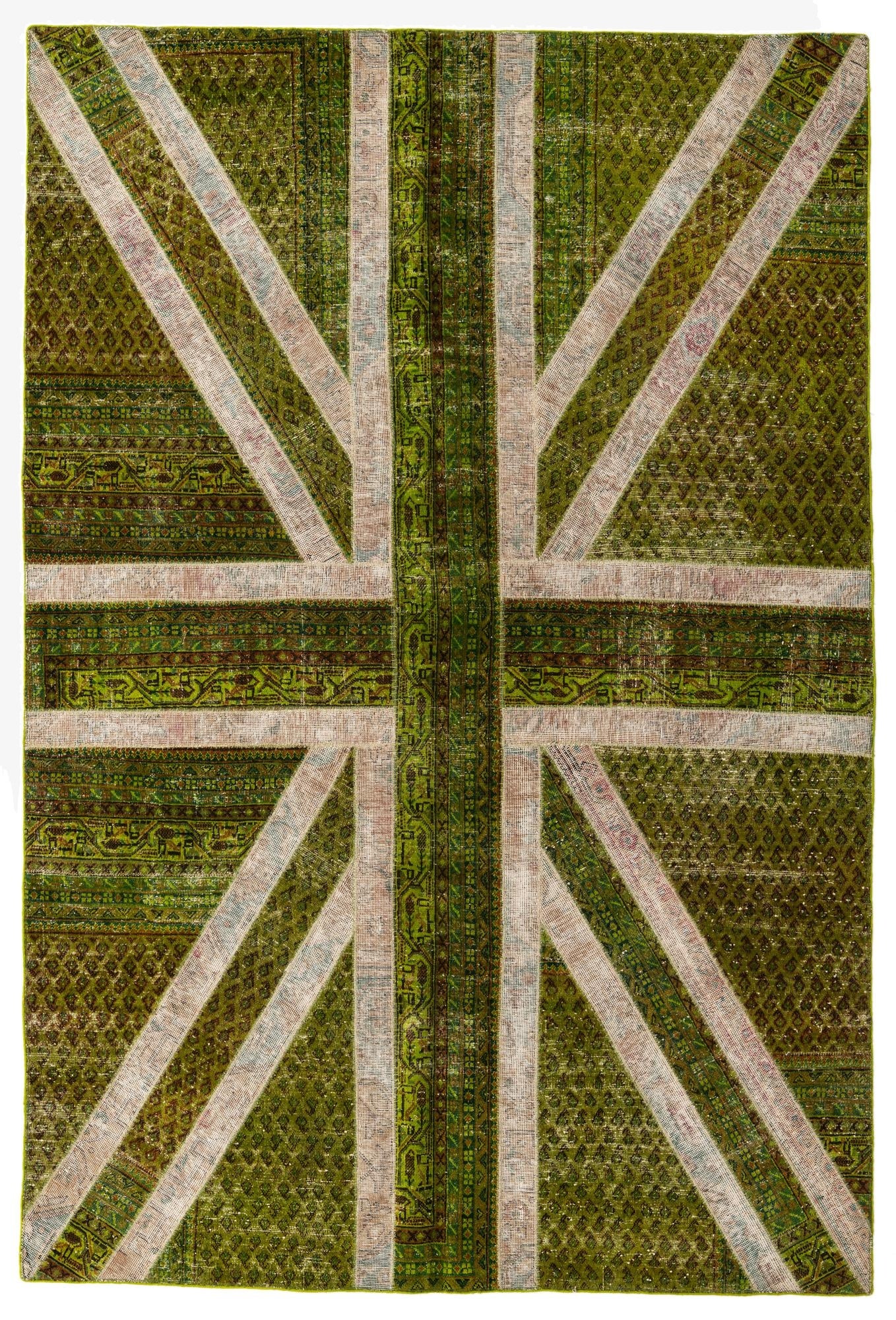 6' 7 x 9' 9  Hand Knotted Ultra Vintage Persian Wool Rug