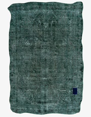 6' 1 x 9' 2 Hand Knotted Ultra Vintage Persian Wool Rug