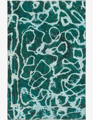 5' 10 x 8' 10 Hand Knotted Ultra Vintage Persian Wool Rug