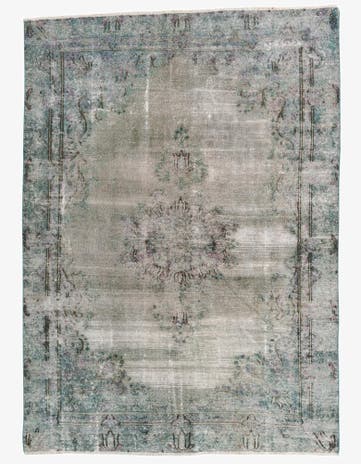 6' 6 x 9' Hand Knotted Ultra Vintage Persian Wool Rug