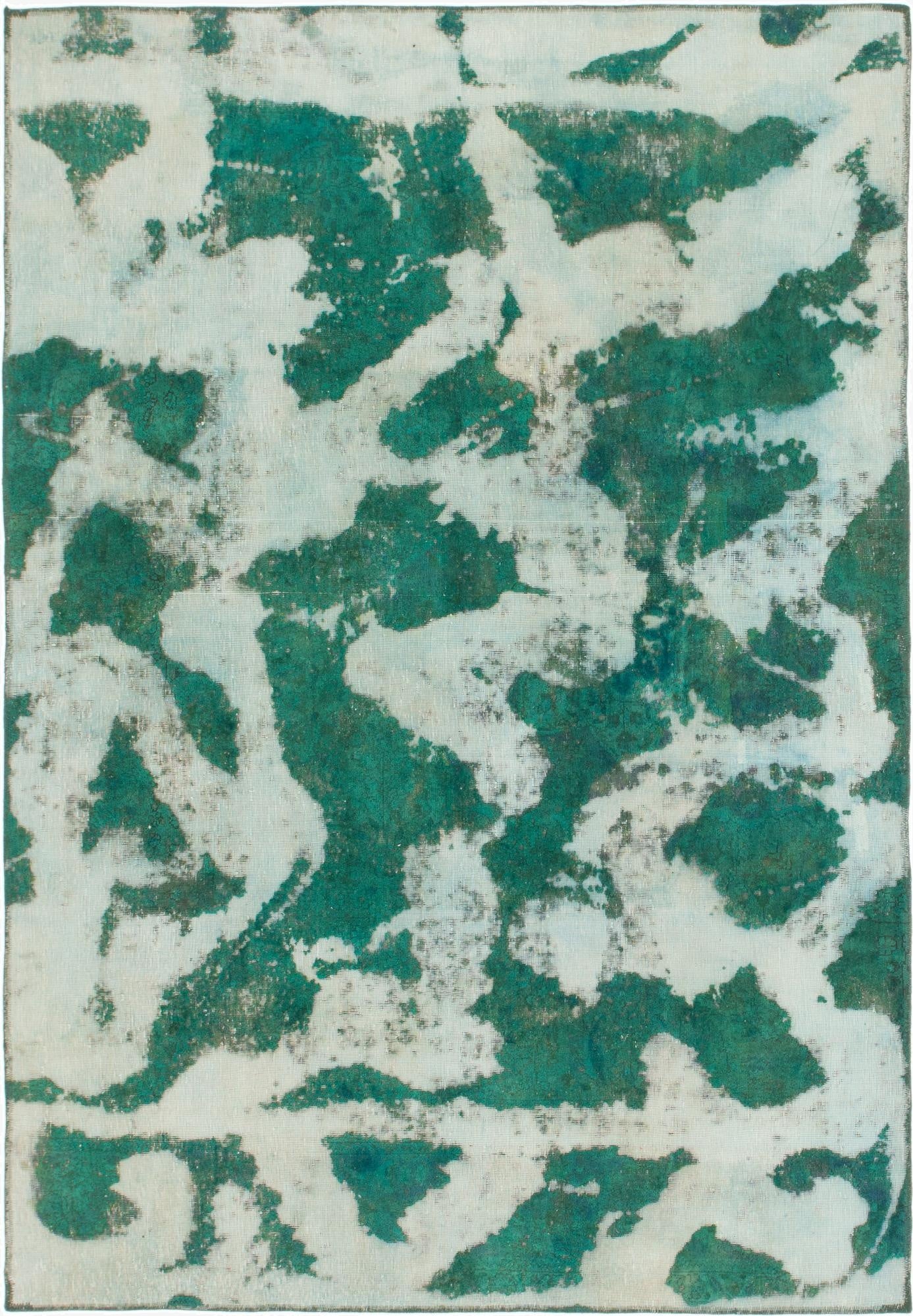 6' x 8' 9  Hand Knotted Ultra Vintage Persian Wool Rug