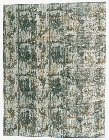 9' 7 x 12' 4 Hand Knotted Ultra Vintage Persian Wool Rug