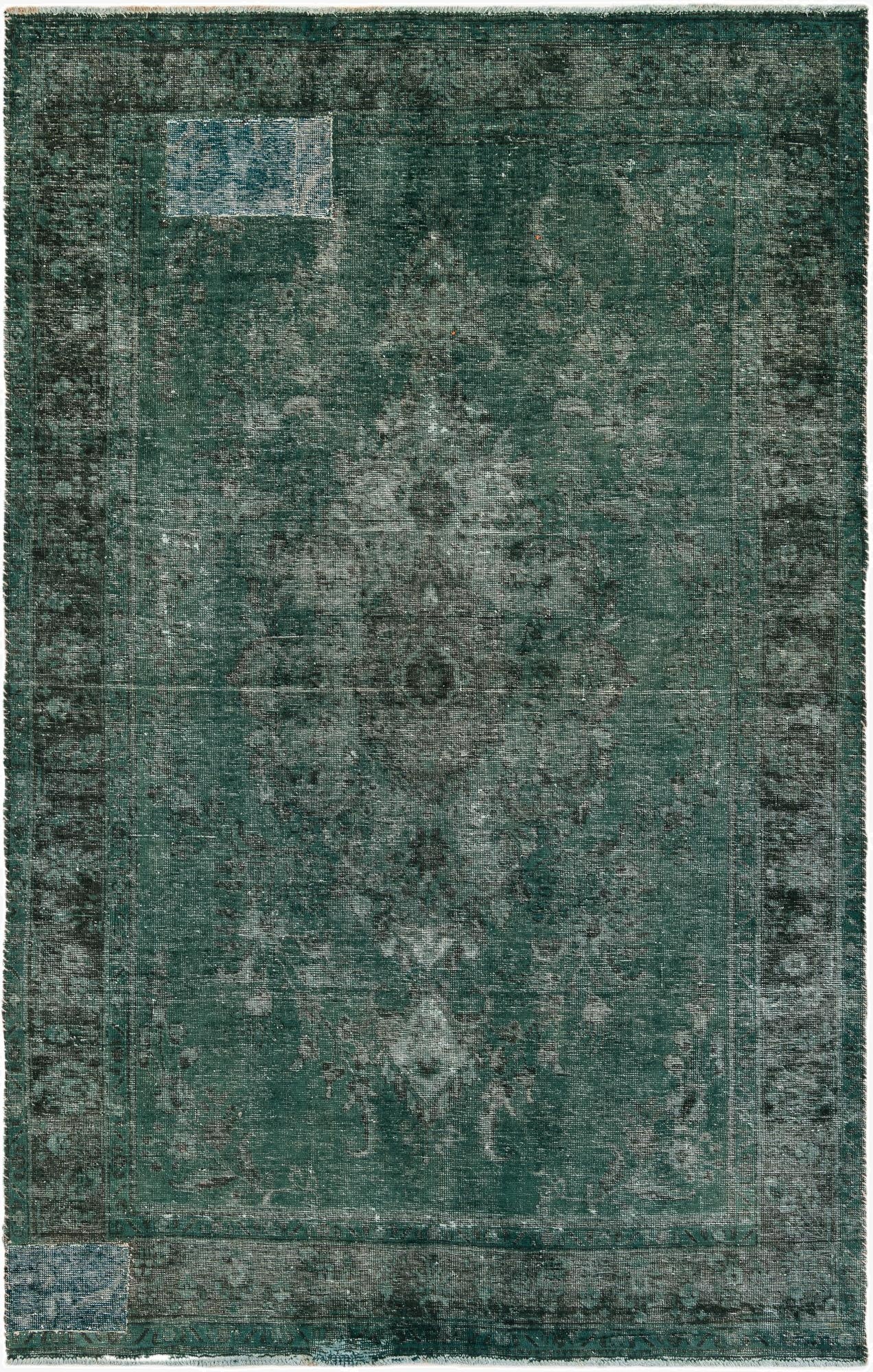 6' 4 x 9' 10  Hand Knotted Ultra Vintage Persian Wool Rug