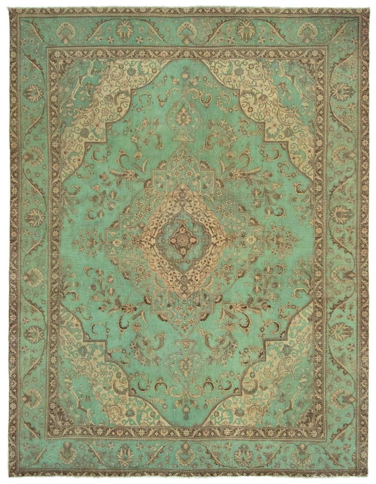 Detail image of 9' 9 x 12' 8 Hand Knotted Vintage Royal Persian Wool Rug