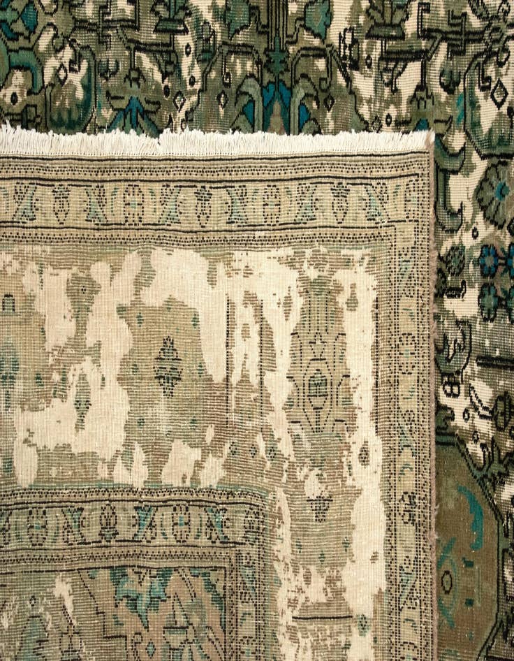 Detail image of 9' 10 x 12' 11  Hand Knotted Vintage Royal Persian Wool Rug