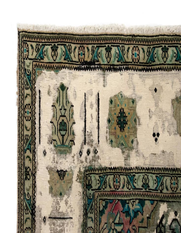 Detail image of 9' 10 x 12' 11  Hand Knotted Vintage Royal Persian Wool Rug