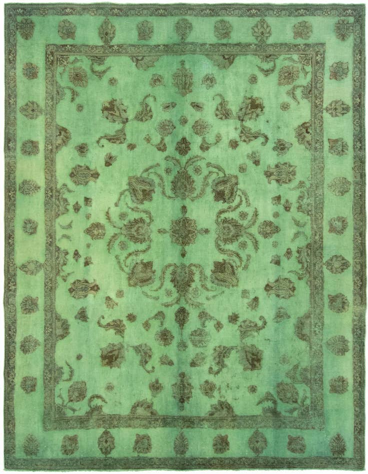 Detail image of 9' 6 x 12' 6 Hand Knotted Vintage Royal Persian Wool Rug
