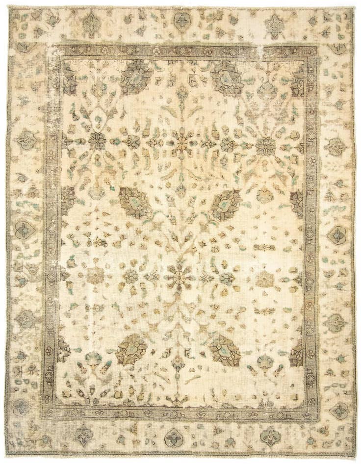 Detail image of 6' 2 x 9' 1 Hand Knotted Vintage Royal Persian Wool Rug