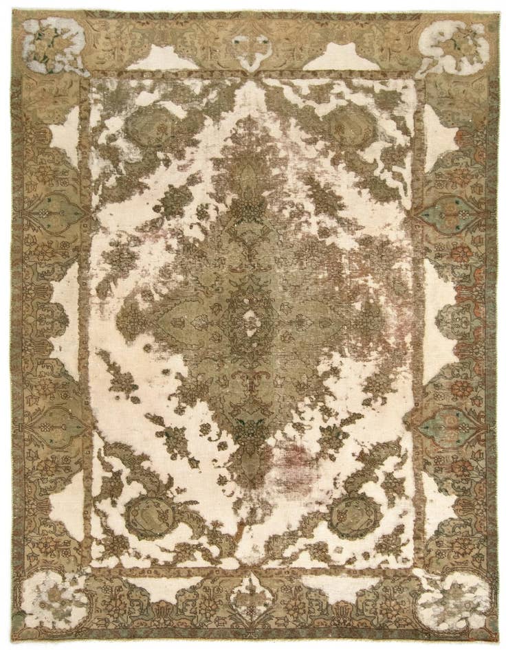 Detail image of 7' 4 x 10' 9 Hand Knotted Vintage Royal Persian Wool Rug