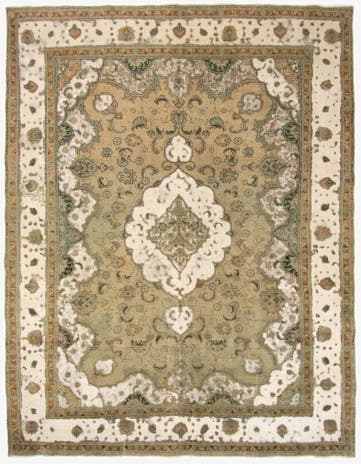 9' 8 x 12' 7 Hand Knotted Vintage Royal Persian Wool Rug