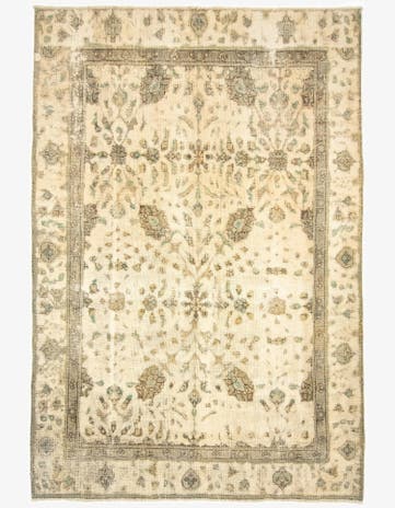 6' 2 x 9' 1 Hand Knotted Vintage Royal Persian Wool Rug