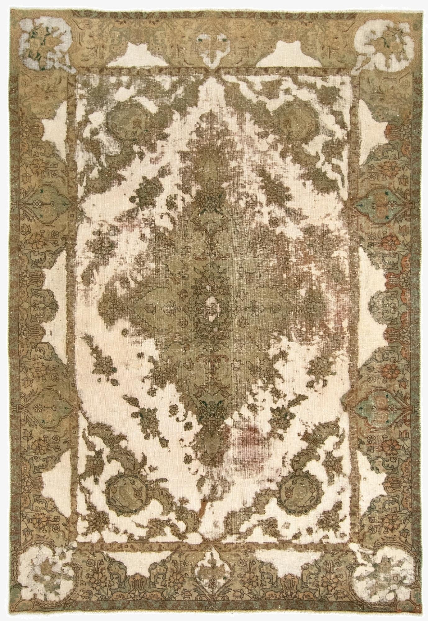 7' 4 x 10' 9  Hand Knotted Vintage Royal Persian Wool Rug