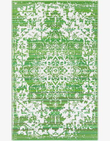 Green Easy-Clean Vista Breeze Indoor / Outdoor Rug
