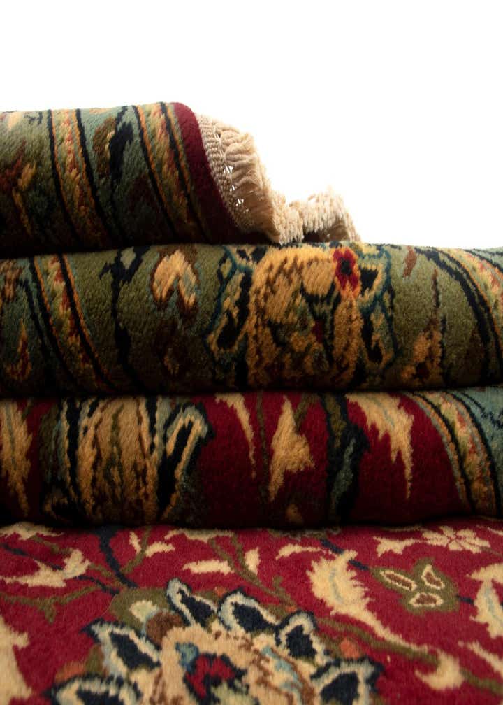 6' 2 x 9' 4 Hand Knotted Yazd Persian Wool Rug