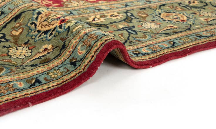 Detail image of 6' 2 x 9' 4 Hand Knotted Yazd Persian Wool Rug