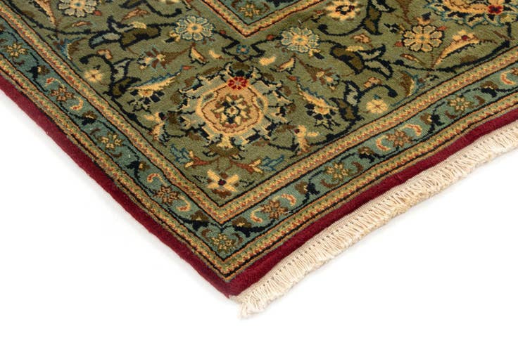 Detail image of 6' 2 x 9' 4 Hand Knotted Yazd Persian Wool Rug