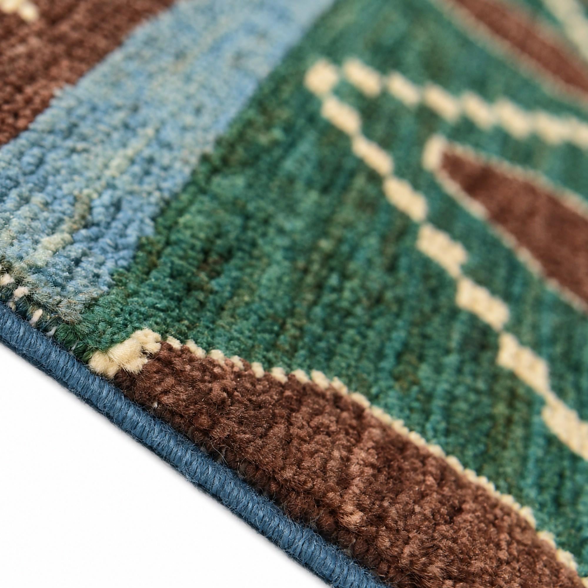 125cm x 195cm anudado a mano Ziegler Modern Alfombra