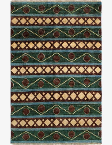 4' 1 x 6' 5 Hand Knotted Ziegler Modern Rug
