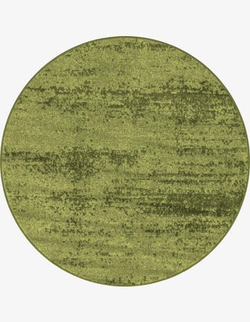 Green Angelica Round Rug