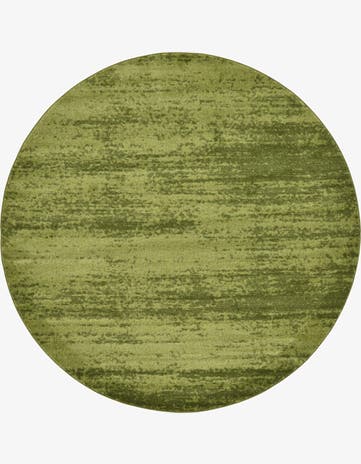 Green Angelica Round Rug