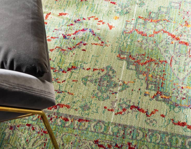 Detail image of 6' x 6' Aqua Round Rug
