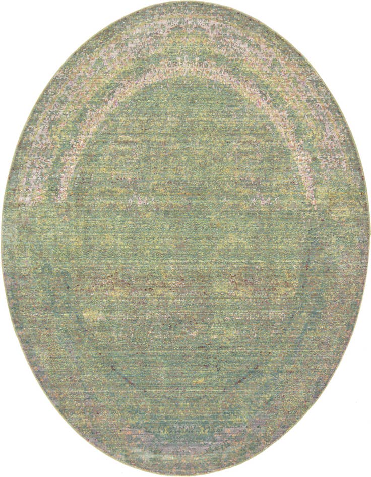 Detail image of 6' x 6' Aqua Round Rug