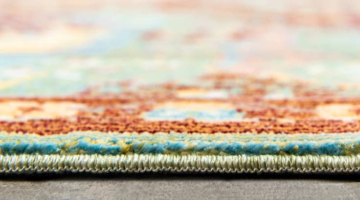 Detail image of 6' x 6' Aqua Round Rug