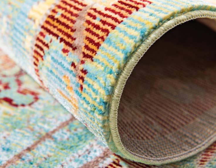 Detail image of 6' x 6' Aqua Round Rug