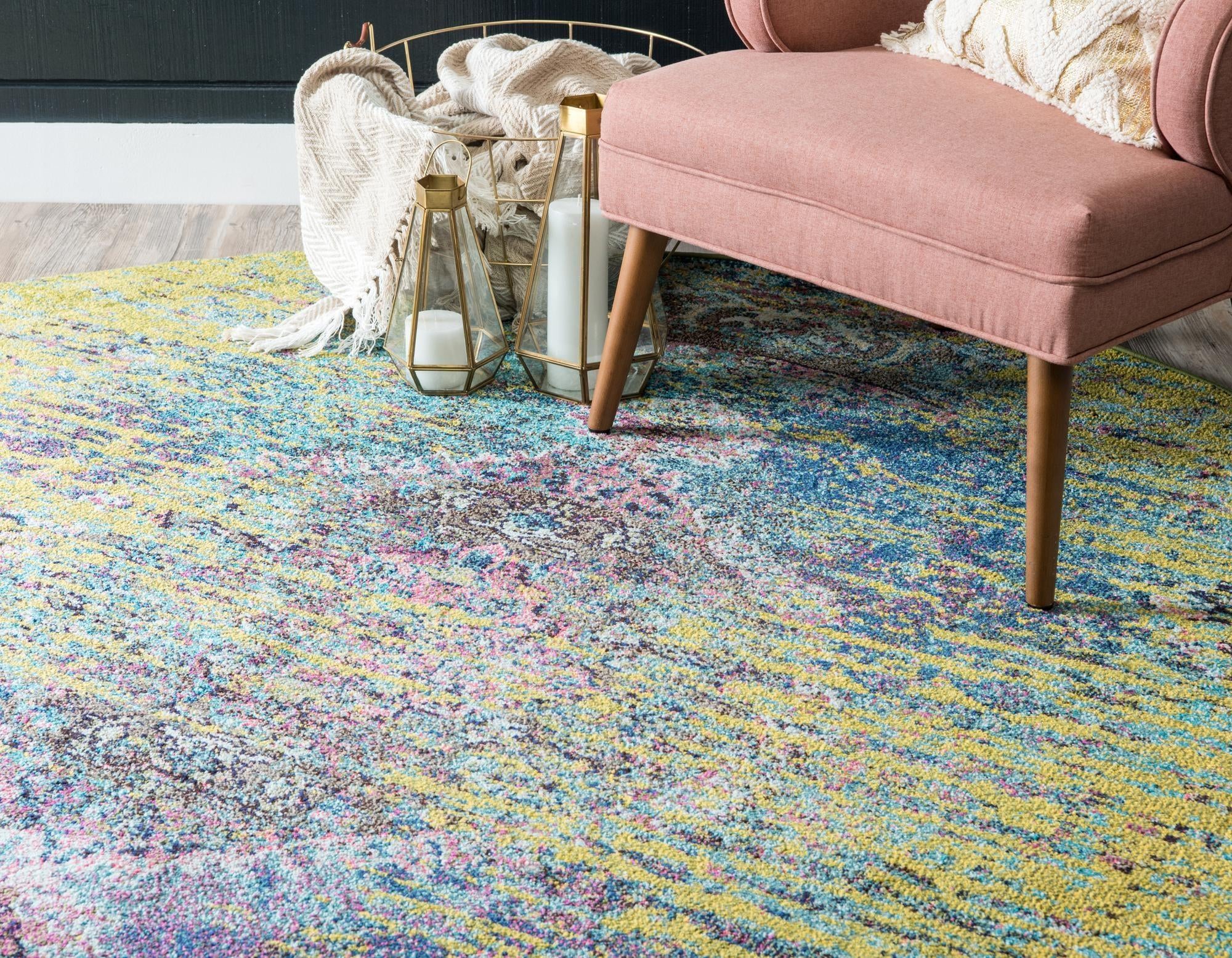 8' x 8' Washable Arte Round Rug
