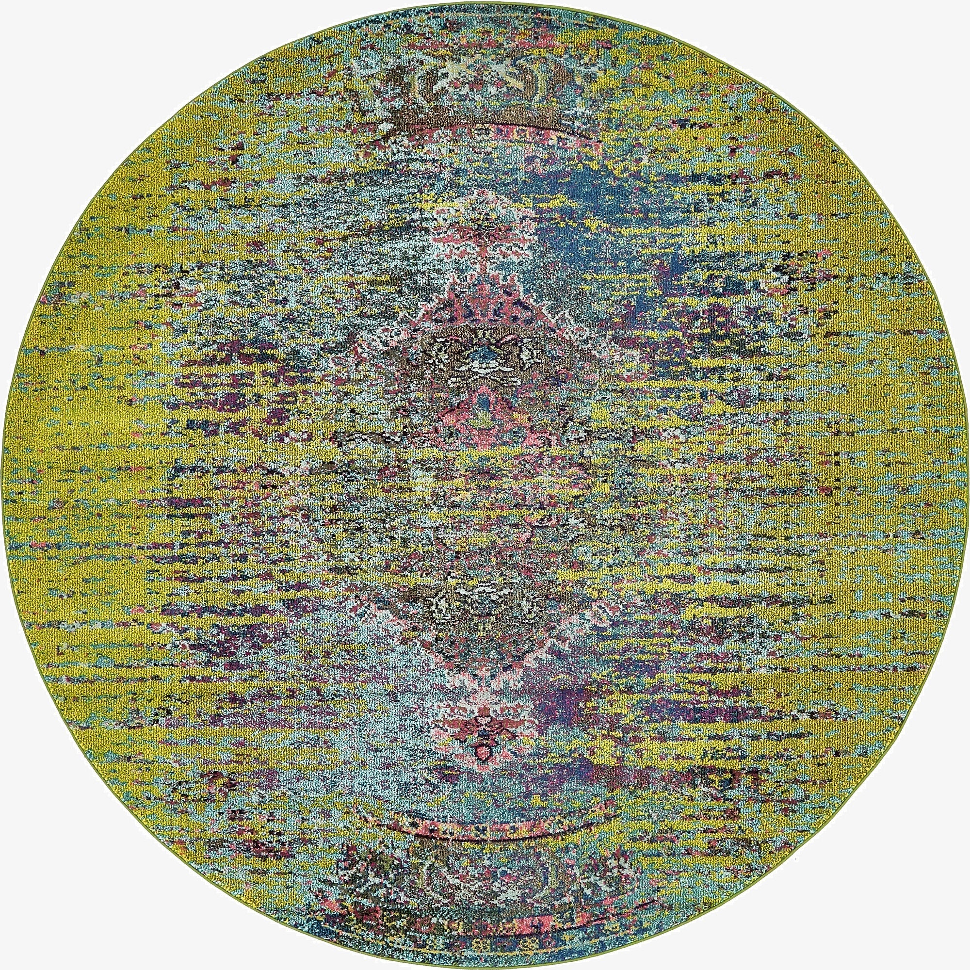 8' x 8'  Washable Arte Round Rug