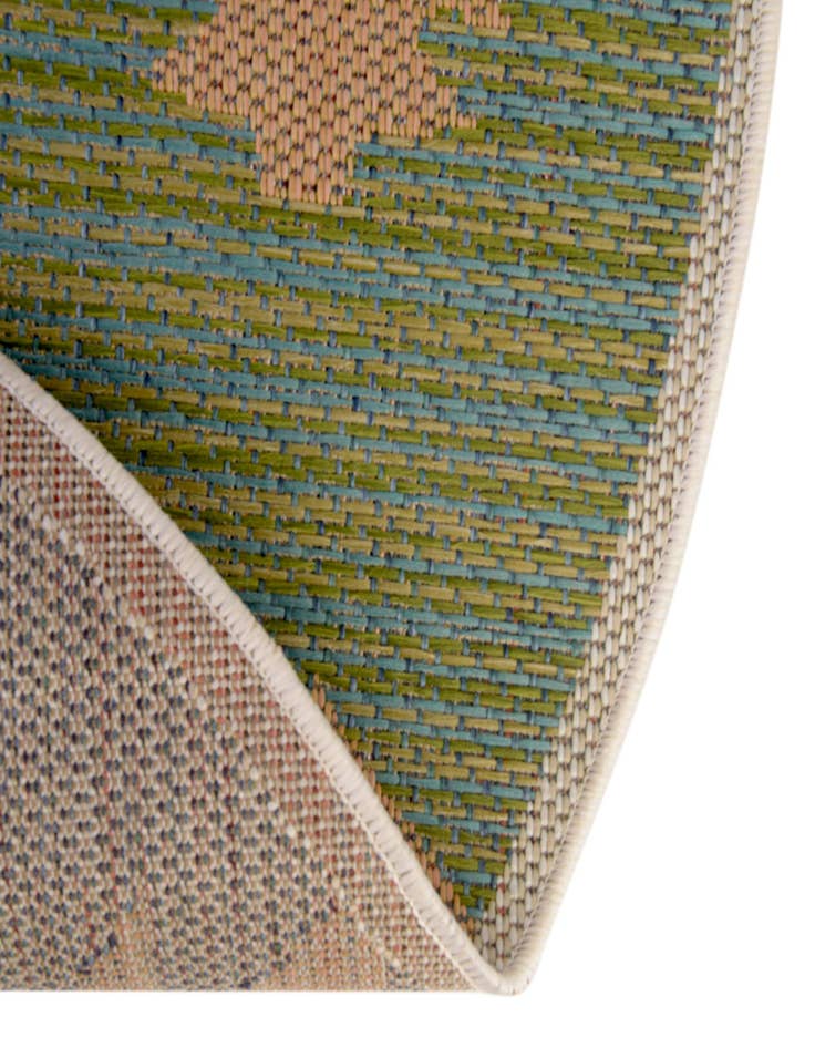 Detail image of 5' 3 x 5' 3 Easy-Clean Baja Indoor / Outdoor Round Rug