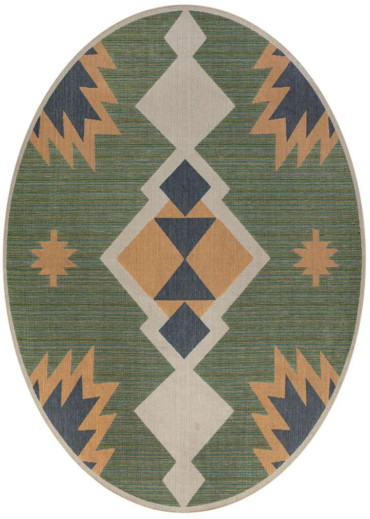 12' x 12' Easy-Clean Baja Indoor / Outdoor Round Rug