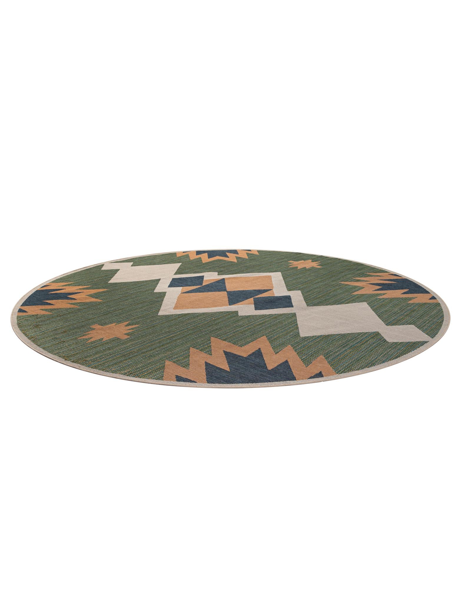 12' x 12' Easy-Clean Baja Indoor / Outdoor Round Rug