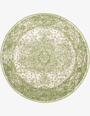 Green Bexley Round Rug