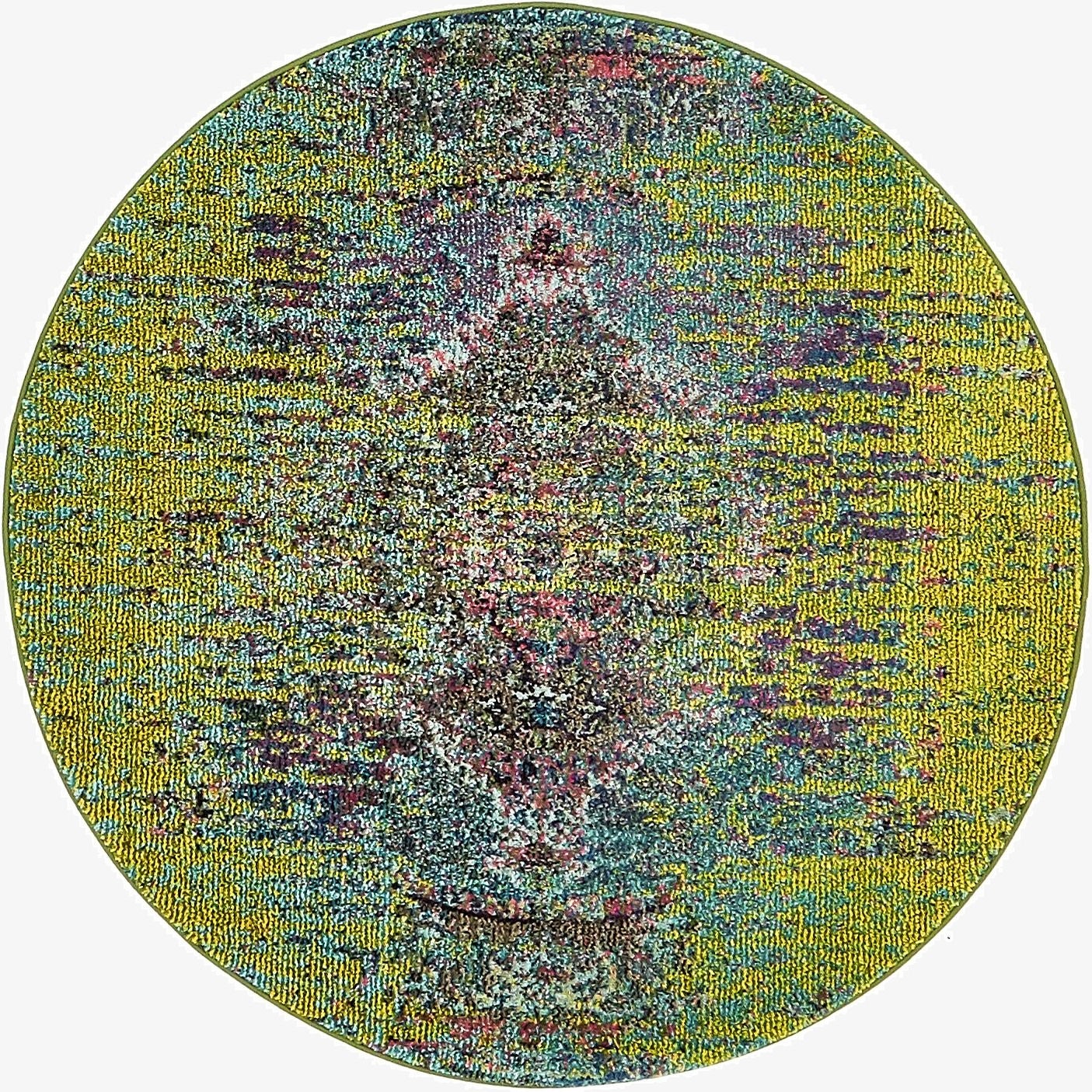 4' x 4' Washable Carnevale Round Rug