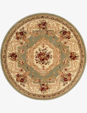 Green Chateau Round Rug