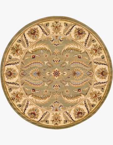 7' 10 x 7' 10 Classic Agra Round Rug
