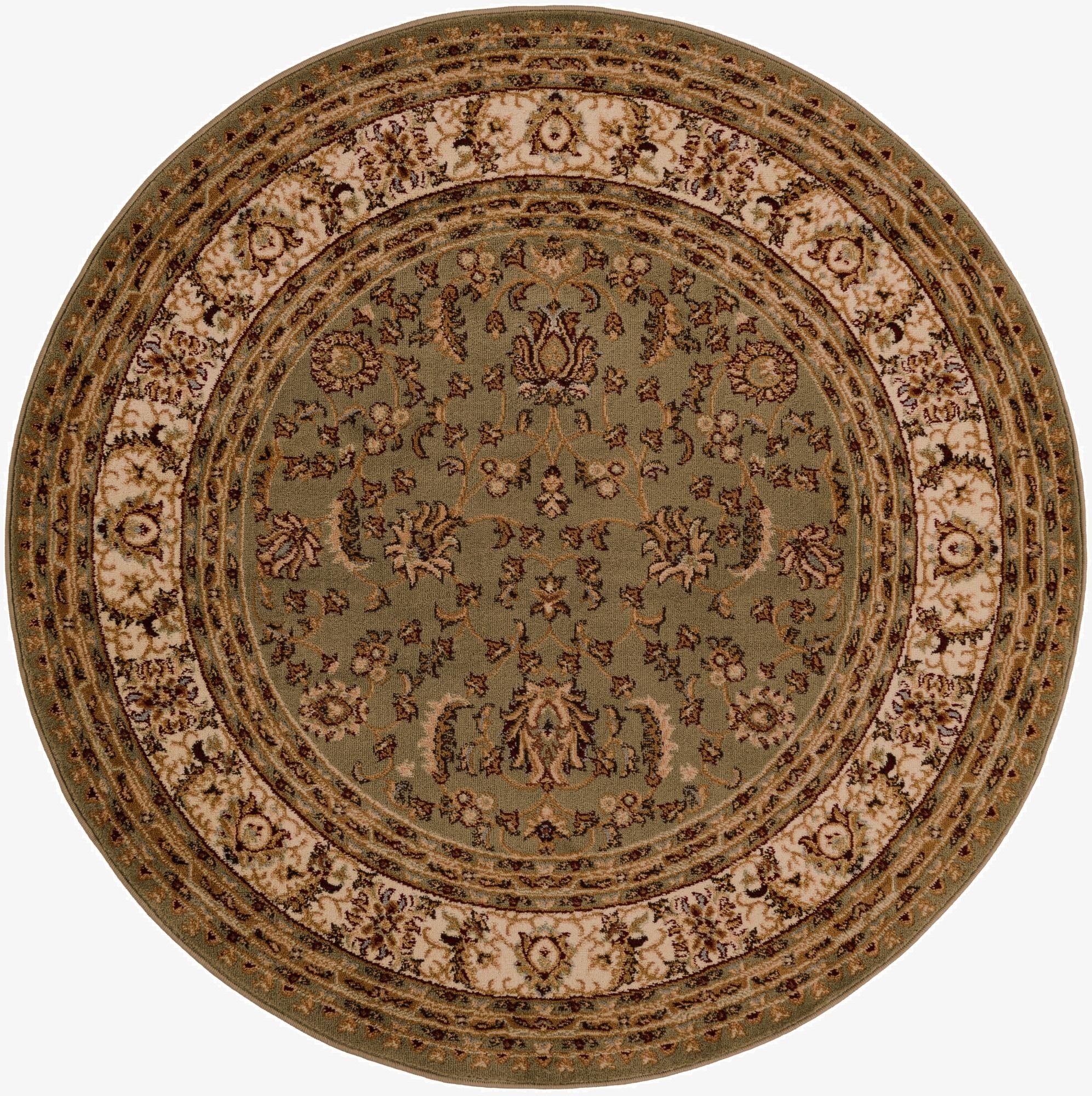 5' 3 x 5' 3 Classic Agra Round Rug