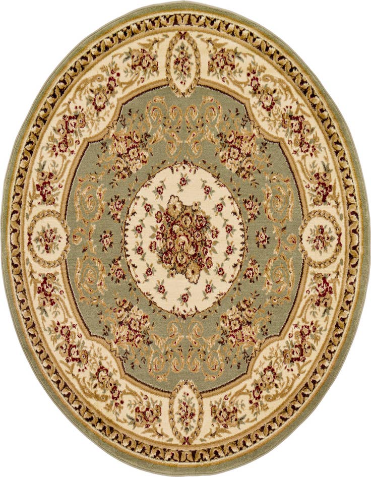 Detail image of 6' x 6' Classic Aubusson Round Rug